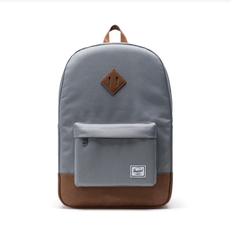 Herschel Supply Heritage Backpack 21.5L - Grey/Saddle - Irv’s Luggage