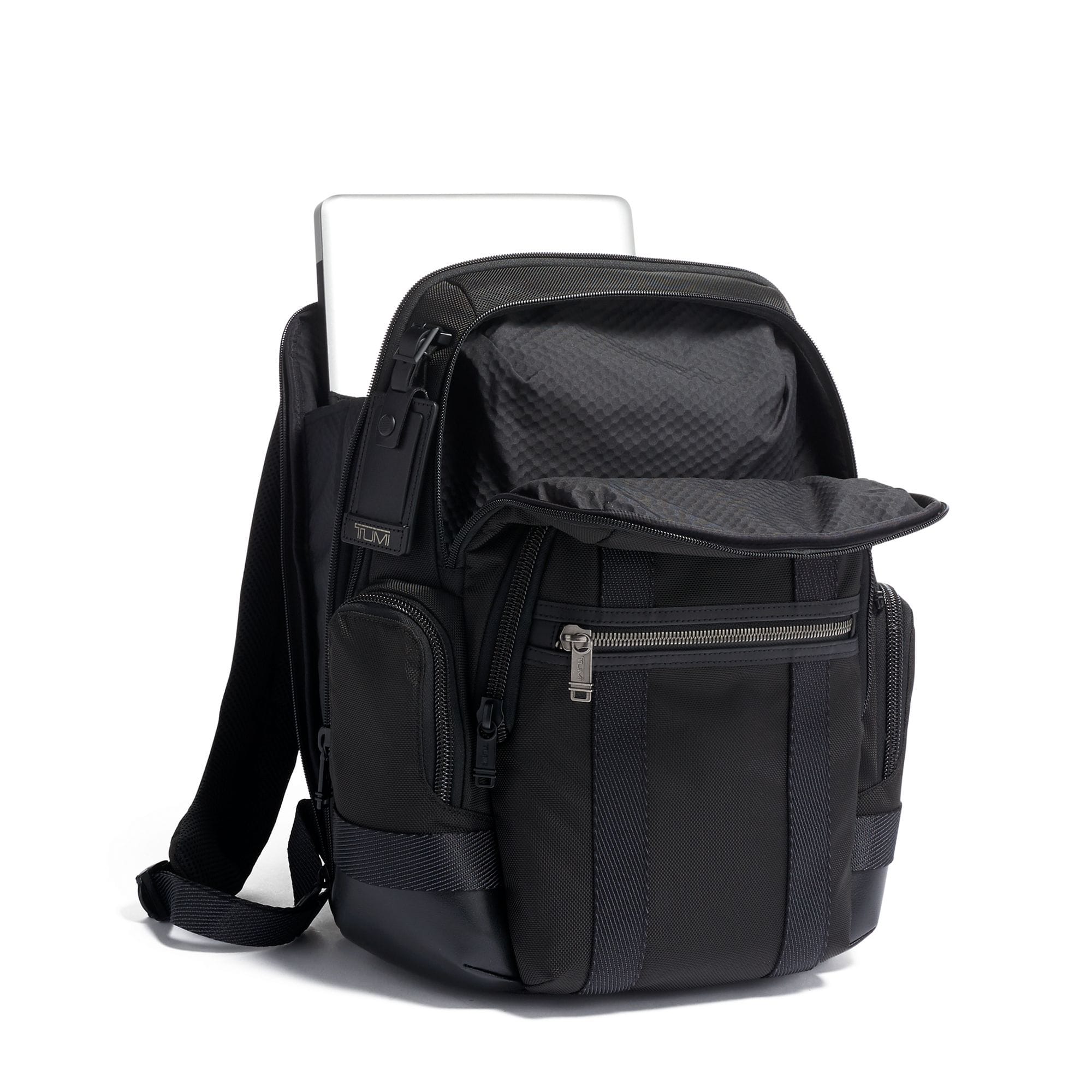 TUMI Alpha Bravo Nathan Expandable Backpack - Black - Irv’s Luggage