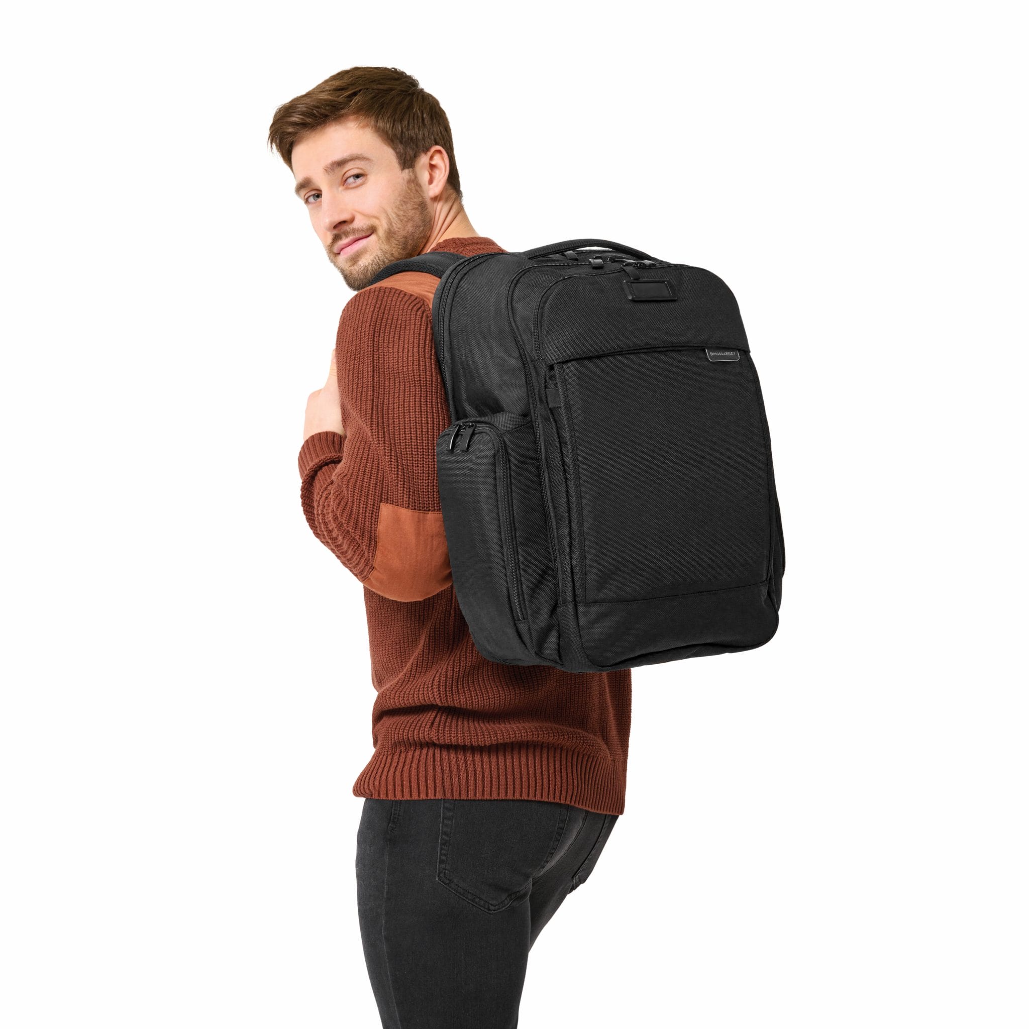 Briggs & Riley Baseline Traveler Backpack - Black - Irv’s Luggage
