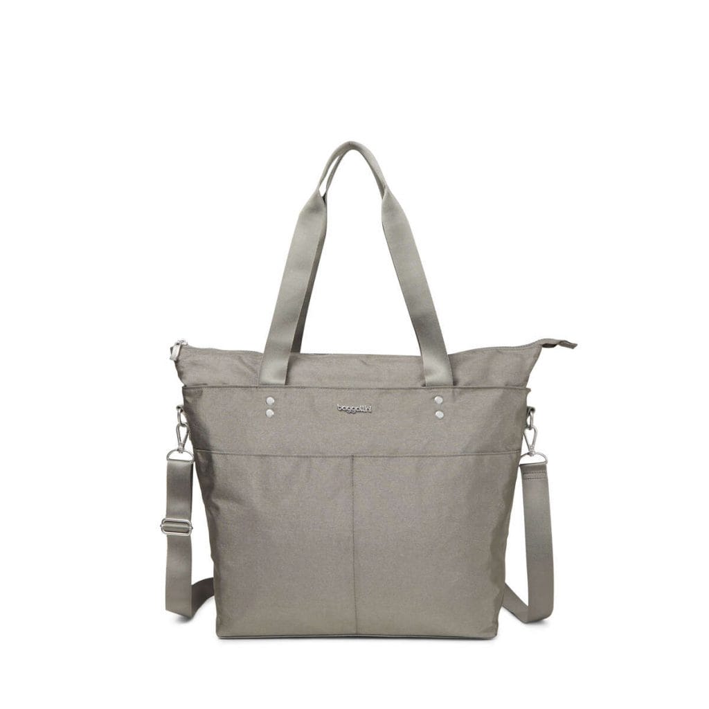 Baggallini Medium Carryall Tote - Sterling Shimmer - Irv’s Luggage