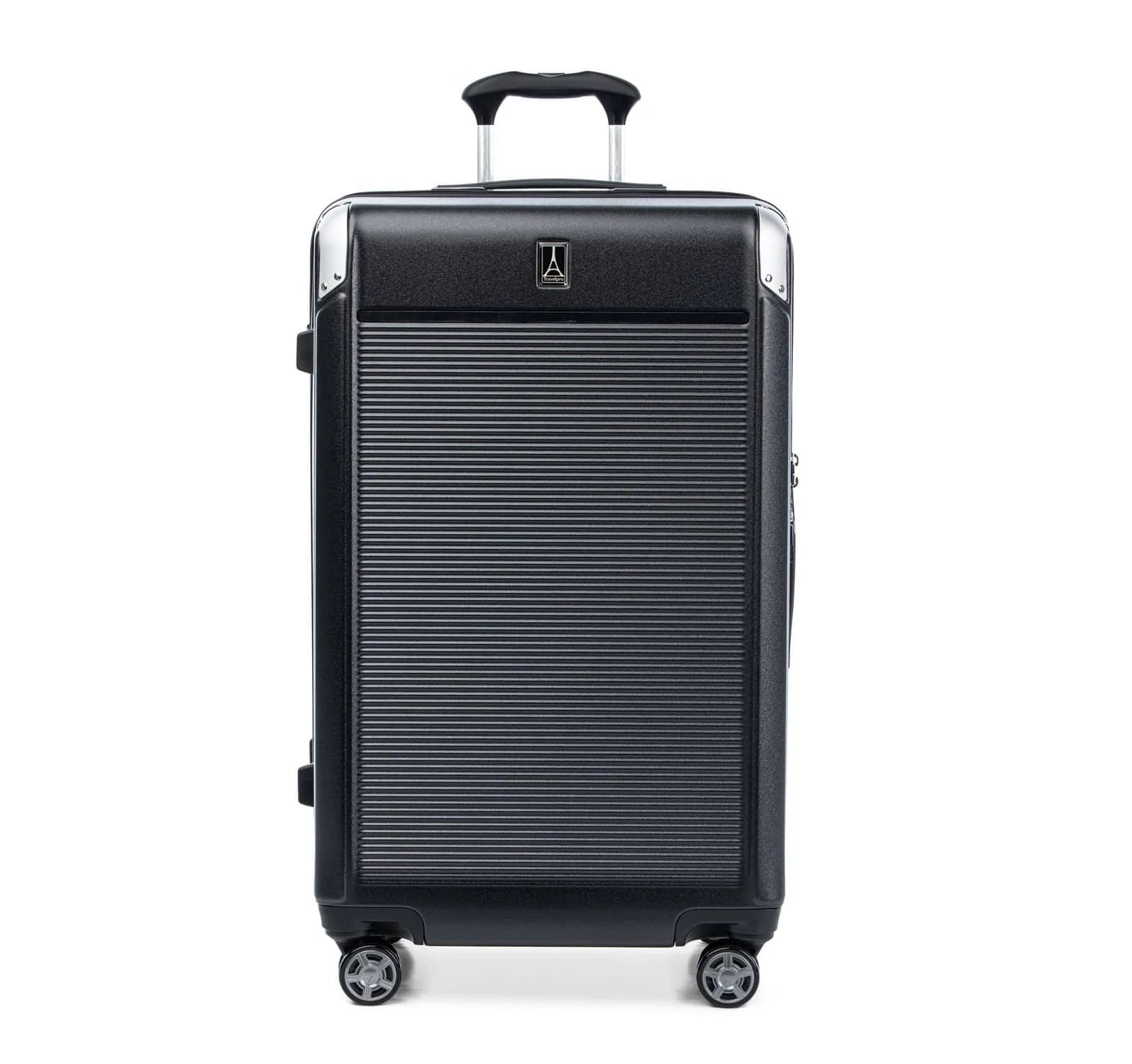 Large Shadow Black Travelpro Platinum Elite Expandable Hardside Spinner Luggage Checked 
