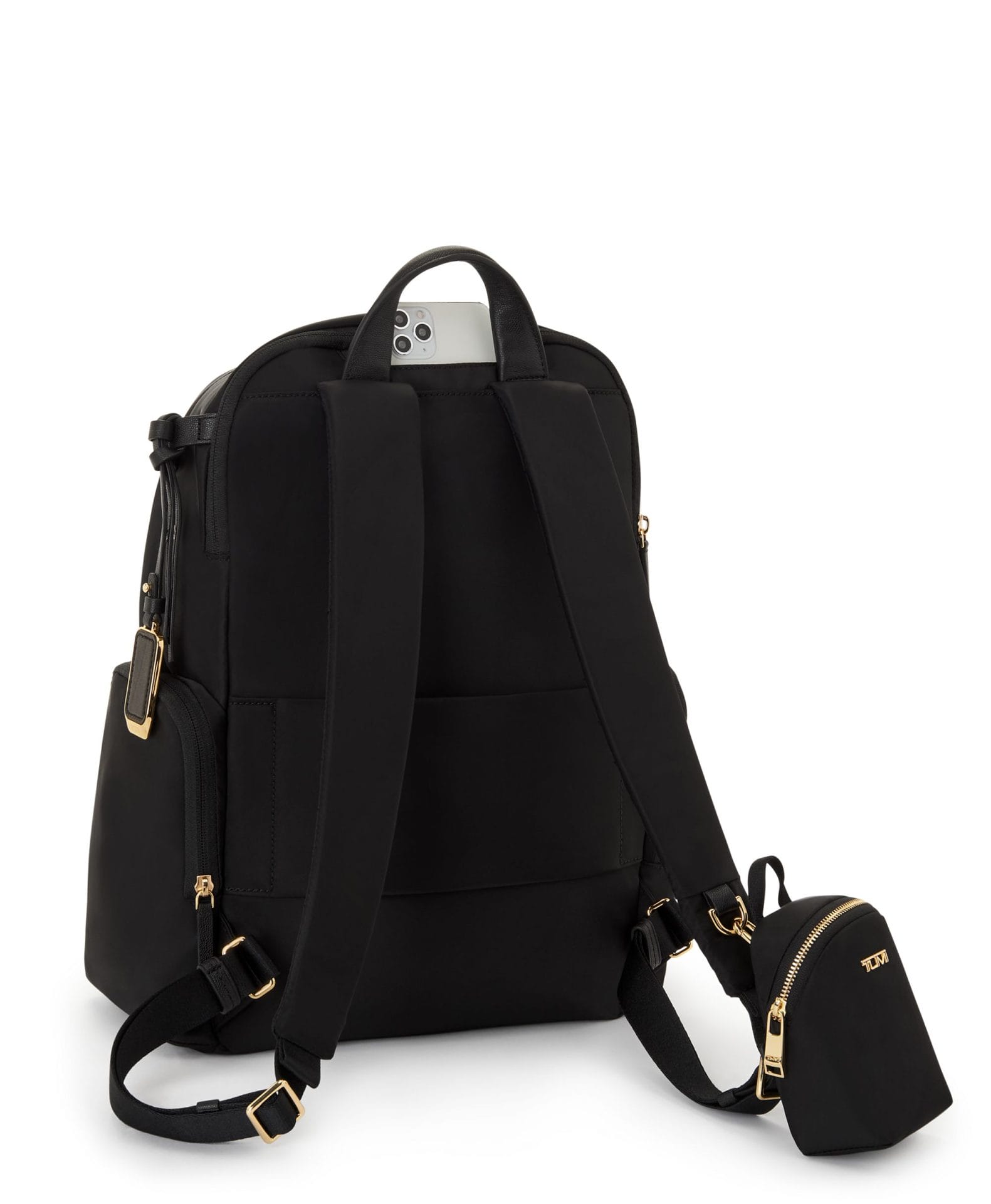 TUMI Voyageur Celina Backpack - Black/Gold - Irv’s Luggage