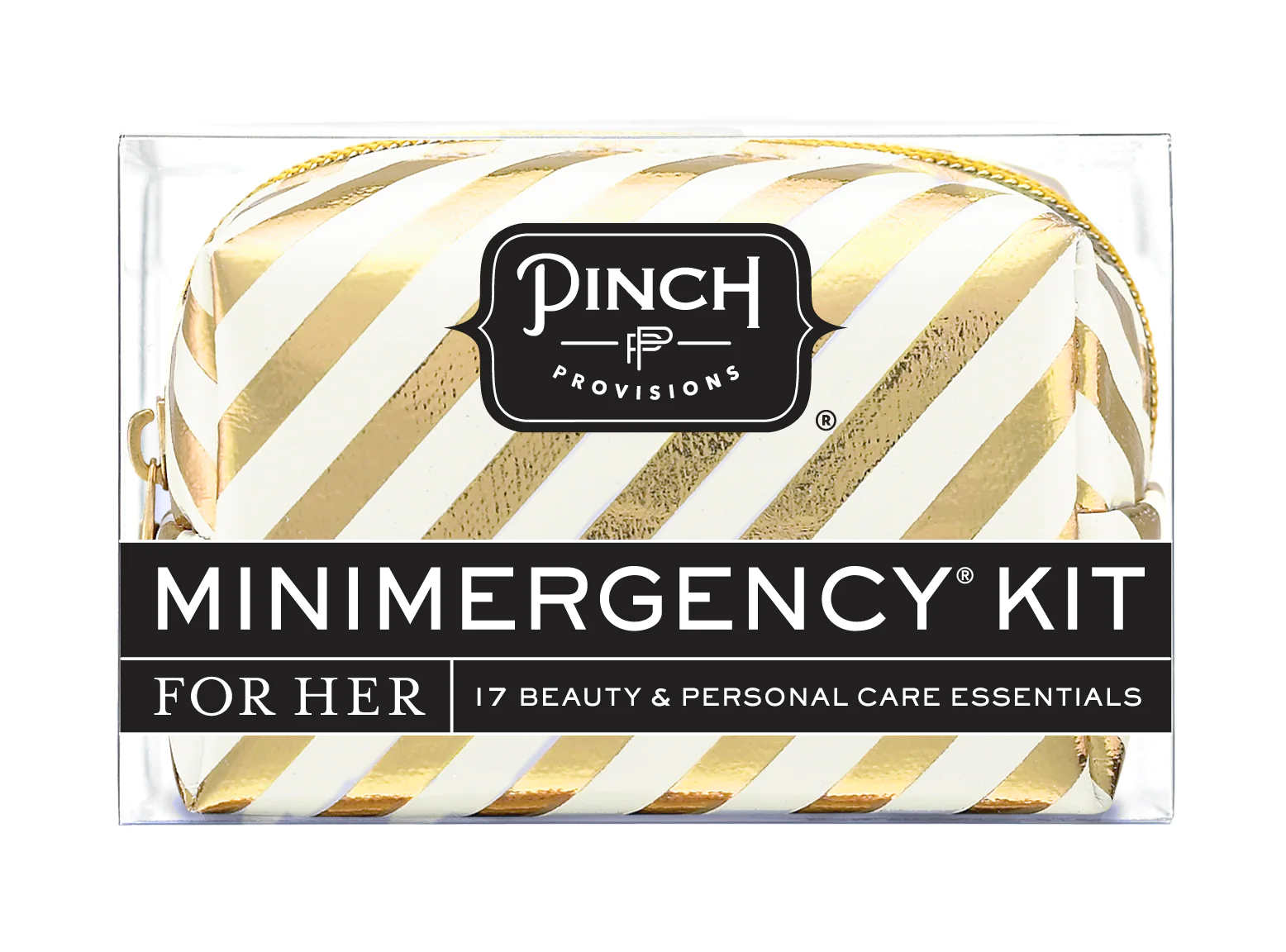 Pinch Provisions Candy Striper Minimergency Kit - White/Gold - Irv's Luggage